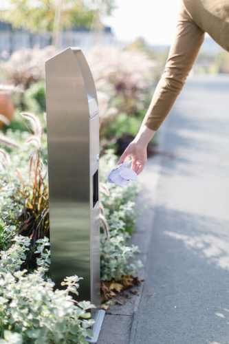 RVS combi-asbak BLOCK