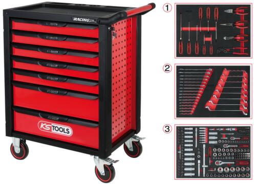 KS Tools Gereedschapswagen RACINGline, 7 lade(n)