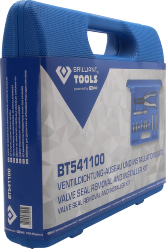 Montage- en demontageset voor klepsteelafdichting