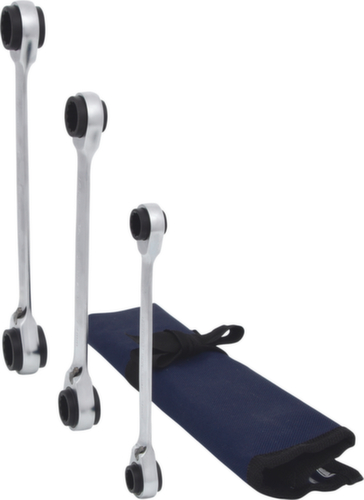 4 in 1 GEARplus omkeerbare dubbele ratelringsleutelset