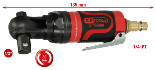 1/2" SlimPOWER mini luchtratel 30Nm
