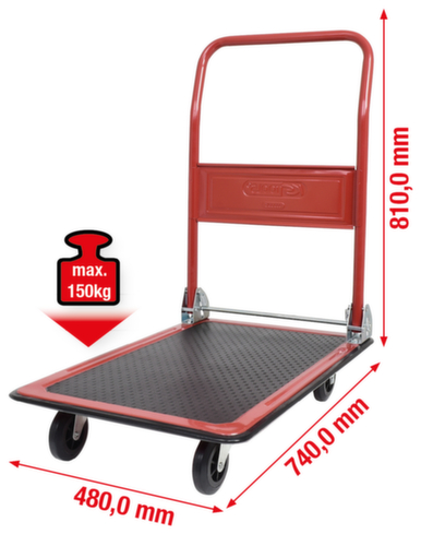 Platformwagen voor magazijn en werkplaats