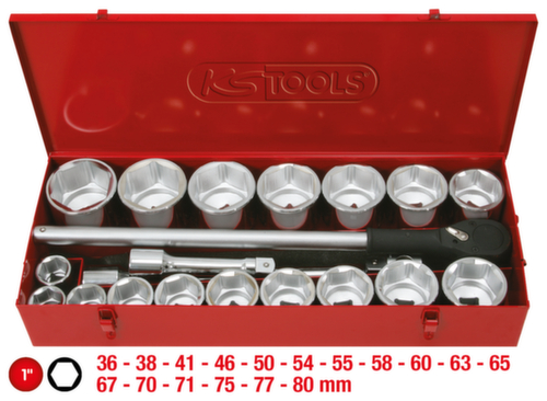 1" dopsleutelset