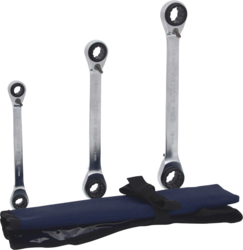 4 in 1 GEARplus omkeerbare dubbele ratelringsleutelset