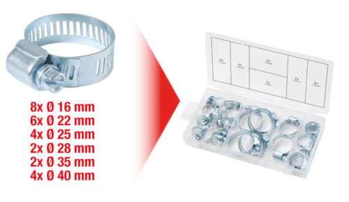 Assortiment slangklemmen