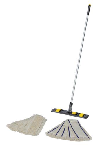 Vermop Dweilwagenset met 10 brede dweilen, 2x17 l emmer in ROOD/BLAUW