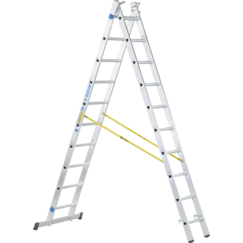 ZARGES Multifunctionele telescoopladder Skymaster DX, 3 x 10 driehoekige sporten