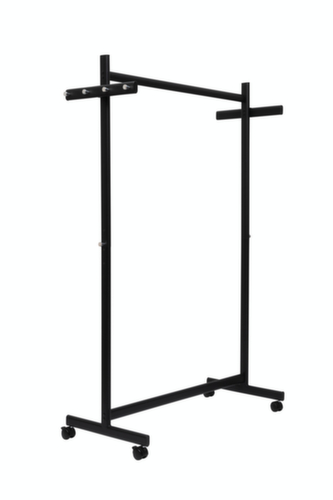 garderoberek MAULsamba met 2 extra hakenlijsten, met 8/2 haken, RAL9004 signaalzwart