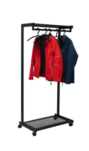 compact garderoberek MAULbolero verrijdbaar, RAL9004 signaalzwart