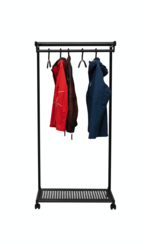 compact garderoberek MAULbolero verrijdbaar, RAL9004 signaalzwart