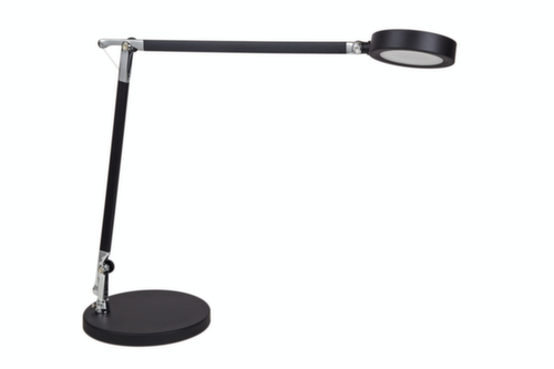 MAUL dimbare LED-bureaulamp MAULgrace colour vario, licht daglicht- tot warmwit, zilverkleurig