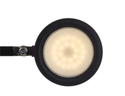 MAUL dimbare LED-bureaulamp MAULgrace colour vario, licht daglicht- tot warmwit, zilverkleurig