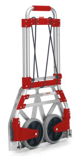 UDOBÄR in-/uitklapbare aluminium zakkensteekwagen, draagvermogen 100 kg, massief rubber banden