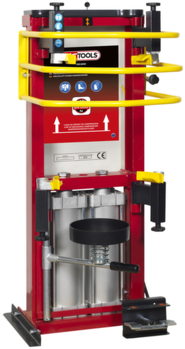 Perslucht standveerklem met dubbele cilinder