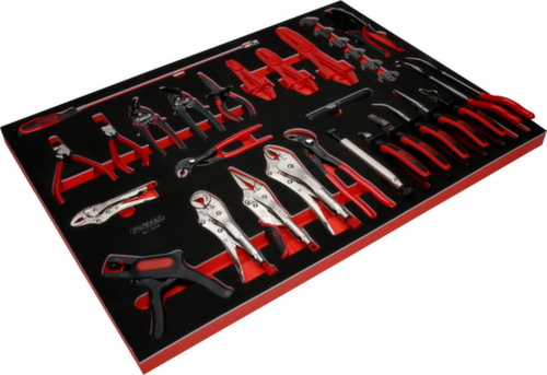 Tangenset in schuimrubberen inlage