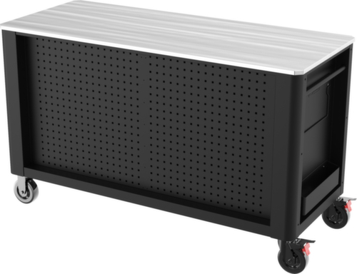 PERFORMANCEplus P40 BLACK/ROT Werkplaatswagen met 4 laden