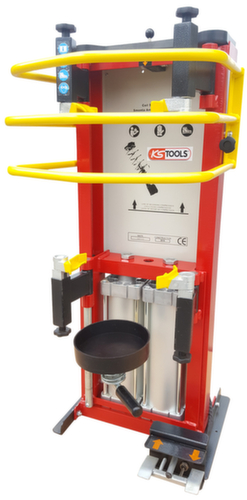 Perslucht standveerklem met dubbele cilinder