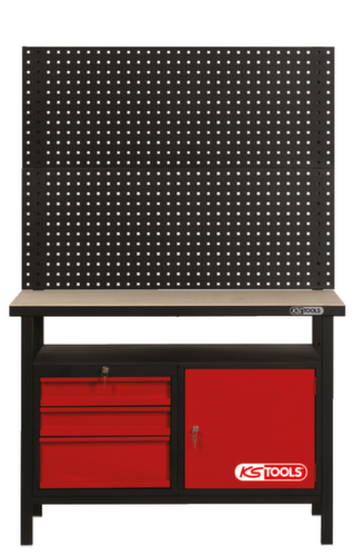 Werkbank met 3 laden en 1 deur