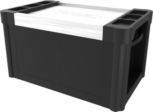 PERFORMANCEplus BLACK/ROT Werkplaatsaanbouwwagen met 4 laden