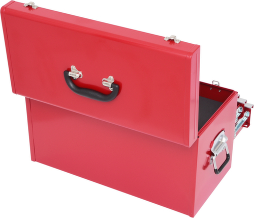 Gereedschapskist met 3 laden-rood