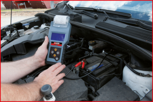 12V digitale batterij- en laadsysteemtester met geïntegreerde printer