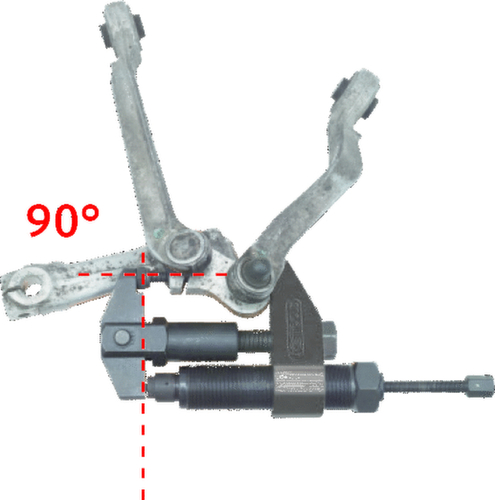 Spanschroefafzuiger met hydraulische spindel