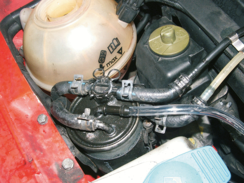 Diesel filter vul- en ontluchtingsunit