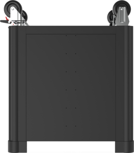 PERFORMANCEplus P10 BLACK/ROT Werkplaatswagen met 8 laden