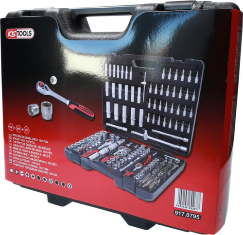 1/4"+3/8"+1/2" dopsleutelset