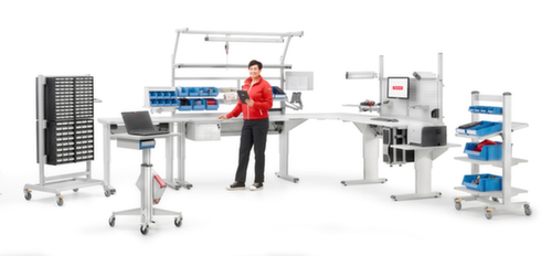 Treston ESD-magazijnwagen voor assortimentskasten