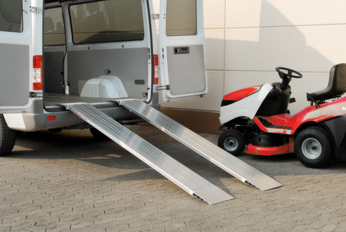 Laadrail met afglijdbeveiliging