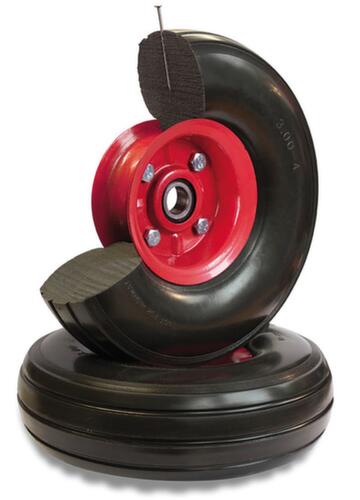 Pechveilige banden voor transportwagen