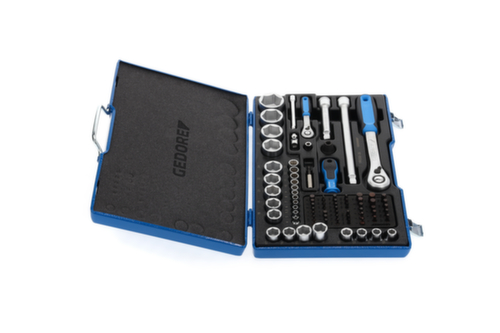 GEDORE 19 V20 U-20 dopsleutelset 1/4"+1/2" 81 stuks