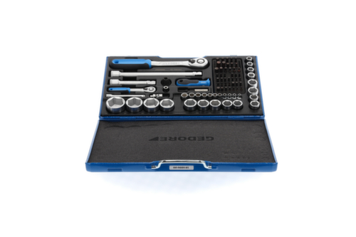 GEDORE 19 V20 U-20 dopsleutelset 1/4"+1/2" 81 stuks