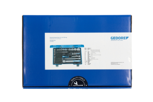 GEDORE 19 V20 U-20 dopsleutelset 1/4"+1/2" 81 stuks
