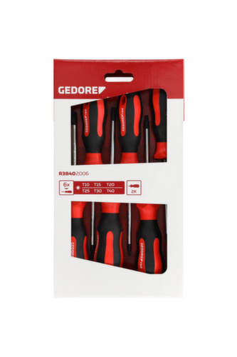 GEDORE R38402006 2C-schroevendraaierset T10-40 6 stuks