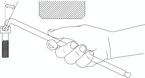 42 DKEL 6 Inbussleutels XL Dubbele kogelkop inbussleutel 6 mm
