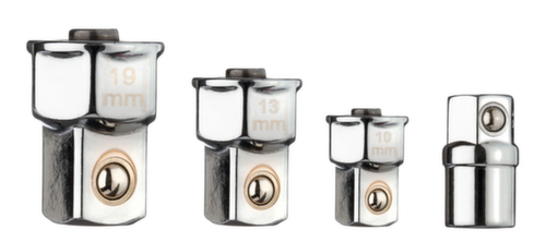 GEDORE R47001004 Adapterset vierkantaandrijving x zeskantaandrijving voor ringsleutels