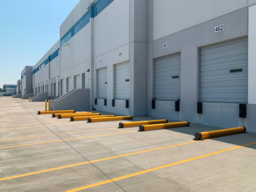 a.m.p.e.r.e. Vloerbarrière Rack Mammut® Strong, hoogte x lengte 150 x 2000 mm