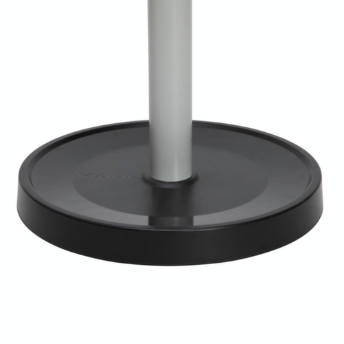 MAUL Staande kapstok MAULcaligo, met 16/8/8 haken, RAL 9004 signaalzwart / lijkt op RAL 9006 blank aluminiumkleurig