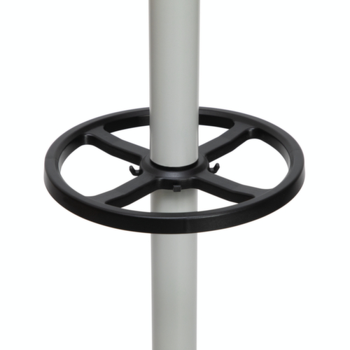 MAUL Staande kapstok MAULcaligo, met 16/8/8 haken, RAL 9004 signaalzwart / lijkt op RAL 9006 blank aluminiumkleurig