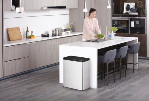 Afvalverzamelbak EKO met touchdeksel, 2 x 20 l