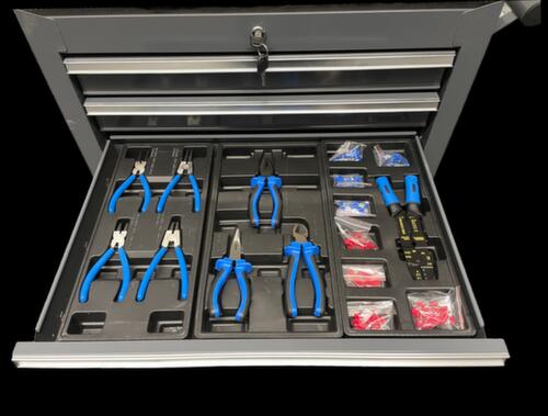 UDOBÄR Afsluitbare gereedschapswagen met omvangrijk gereedschapsassortiment, 5 lade(n)