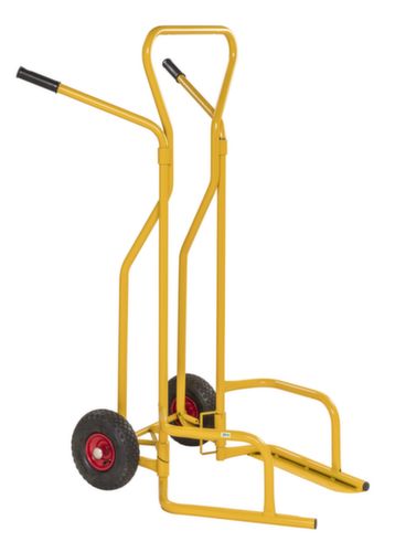 Kongamek Bandensteekwagen, geel, lucht-banden