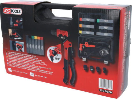 KS Tools 3 in 1 hand rivet pliers set