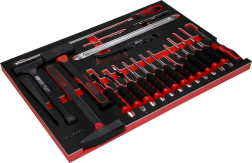 KS Tools hammer and chisel set in foam insert