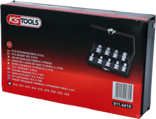 KS Tools 1/2" Torx-E socket set