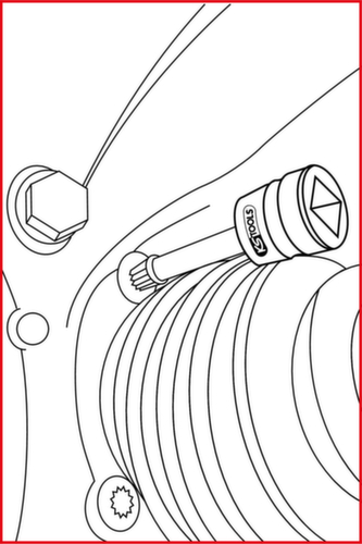 KS Tools 1/2" special power bit socket set multi-tooth