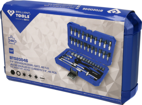 Brilliant Tools 1/4" socket set