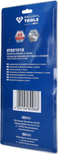 Brilliant Tools tire inflation gauge